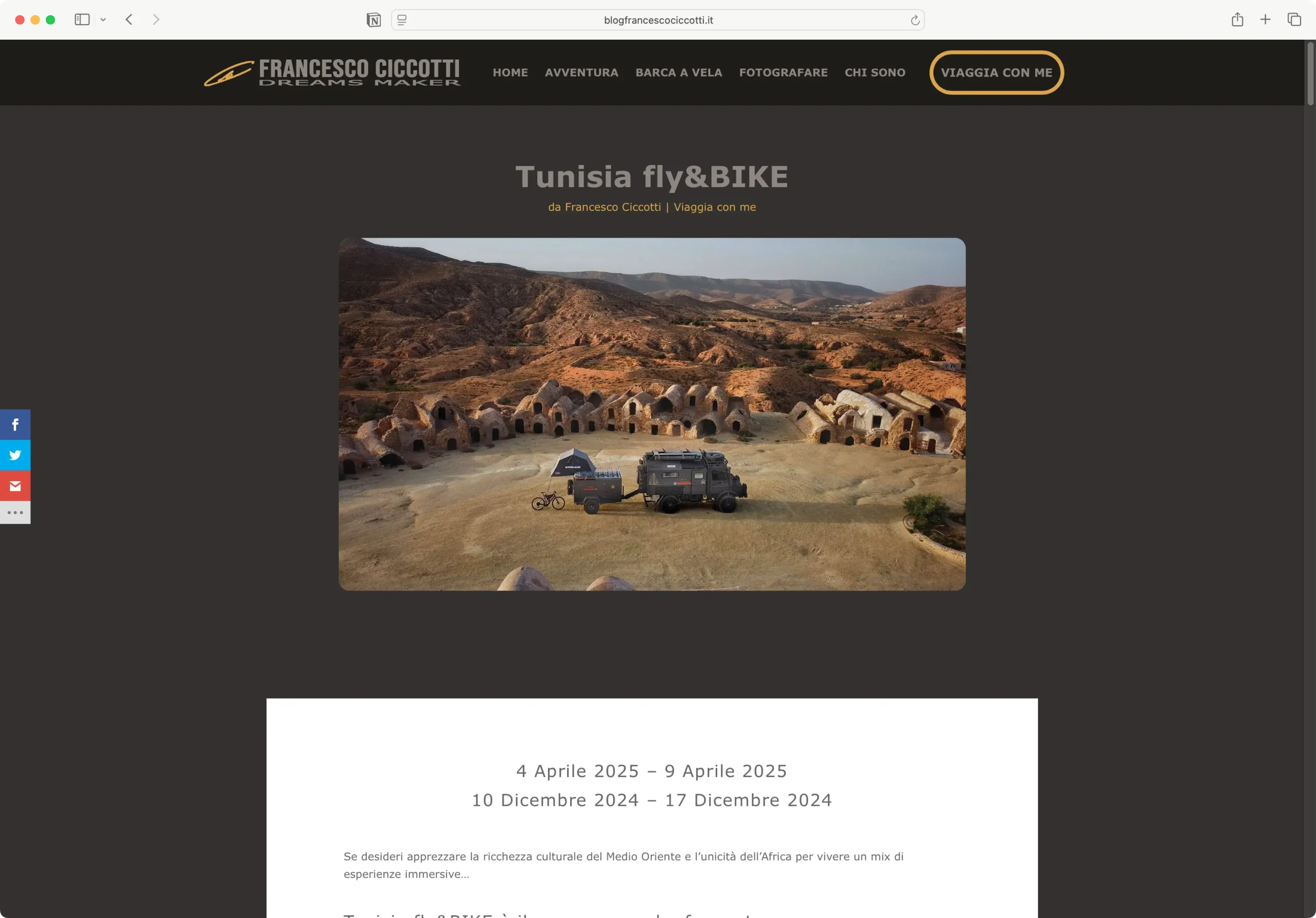 Viaggio in Tunisia con Truck di Francesco Ciccotti